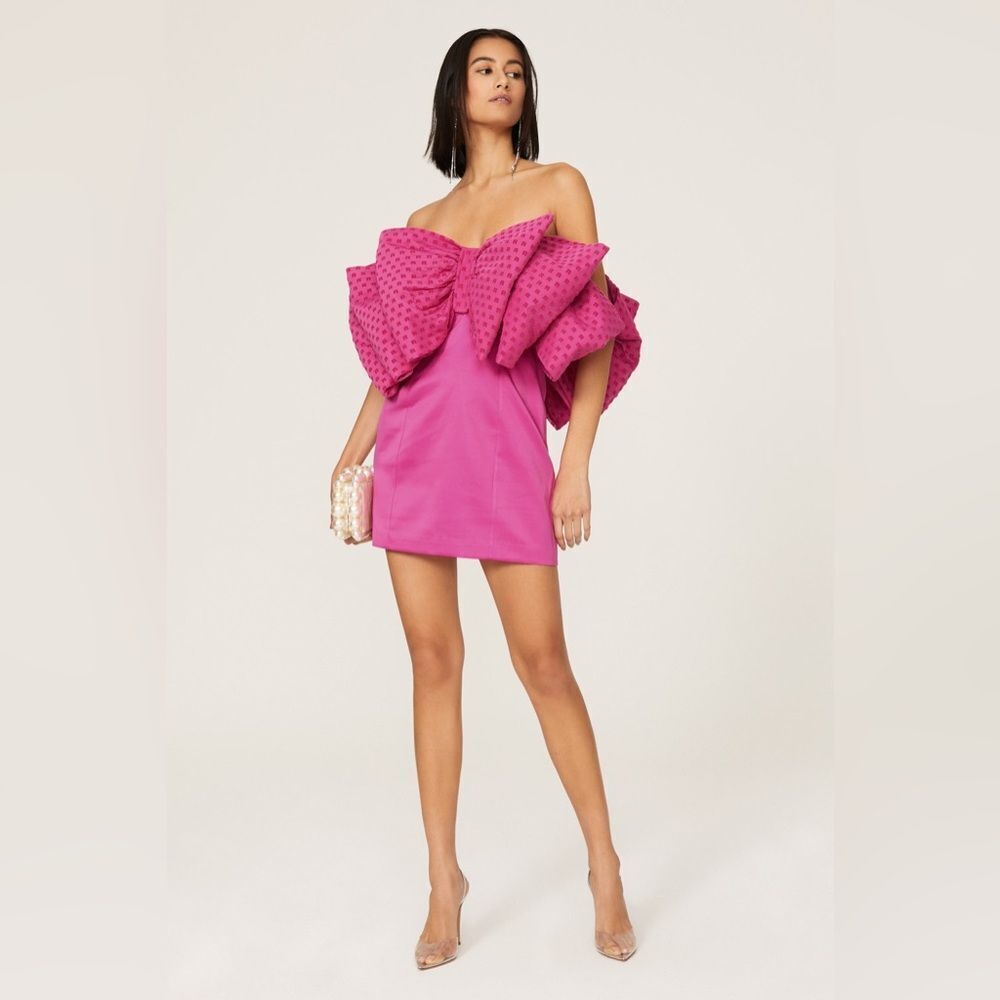 REVOLVE Fuchsia Ruffle Maxi Dress